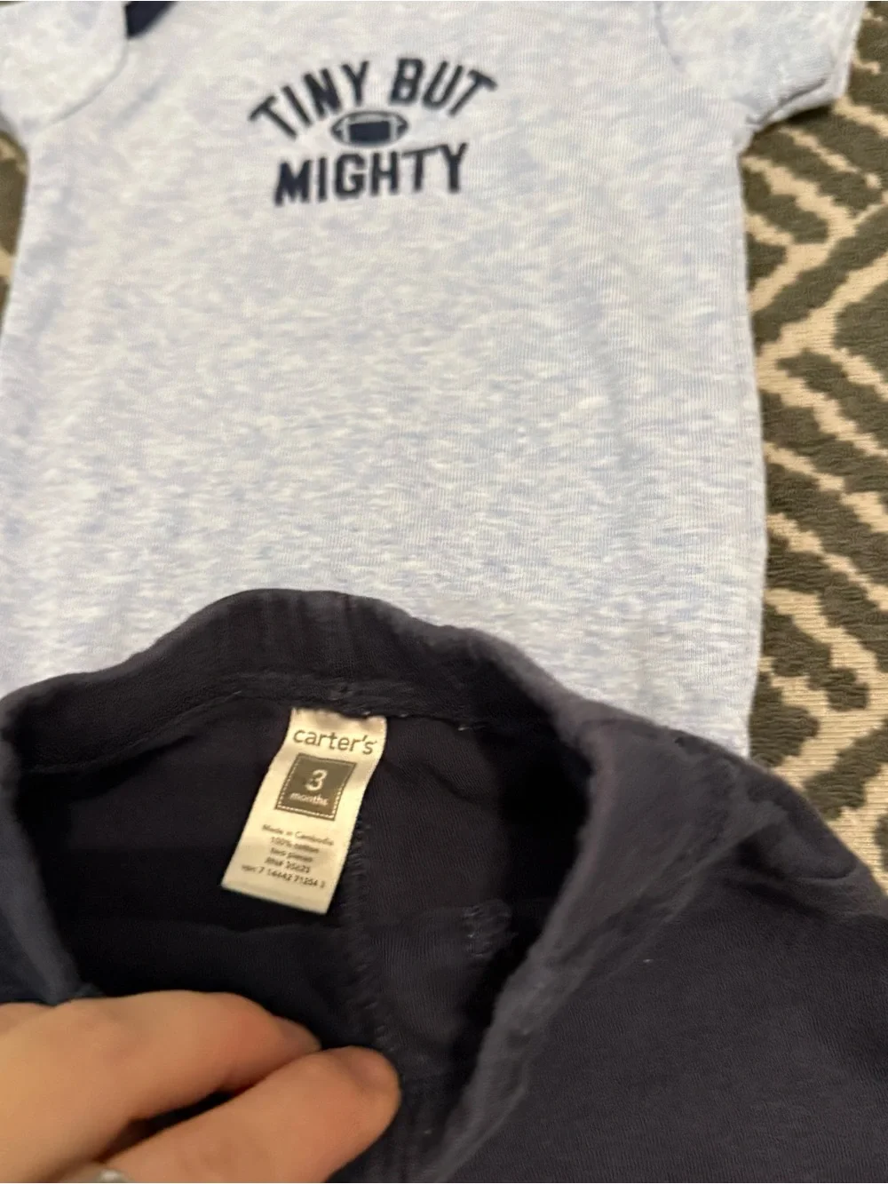 Baby boy onesie and pants set